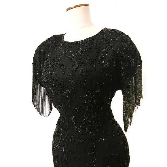 ❤️SOLD❤️VTG Stunning Beaded Party Dress - Picture 7 of 8